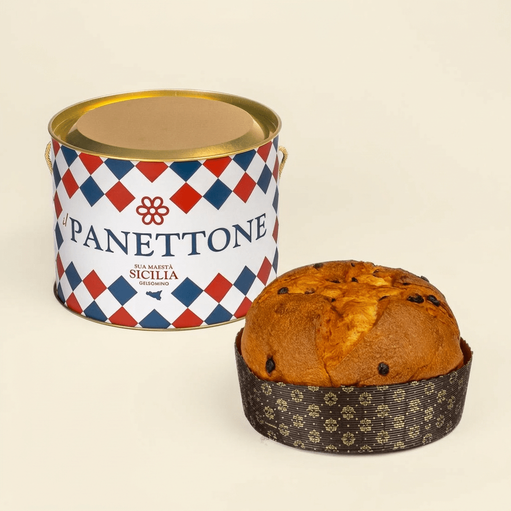 Panettone Uvetta e Malvasia 1 kg - Sua Maestà Sicilia
