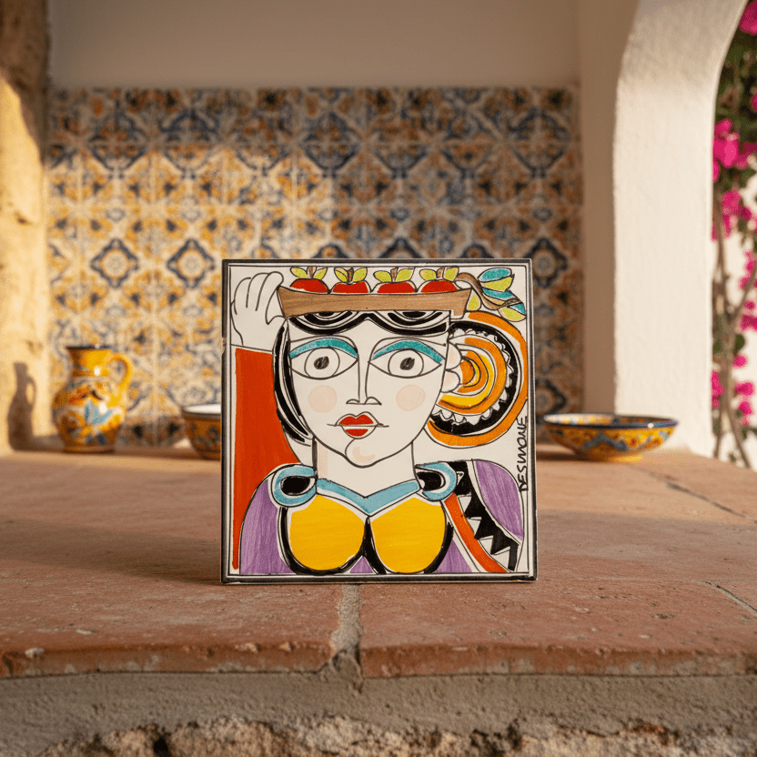 Piastrella Donna - Sua Maestà Sicilia
