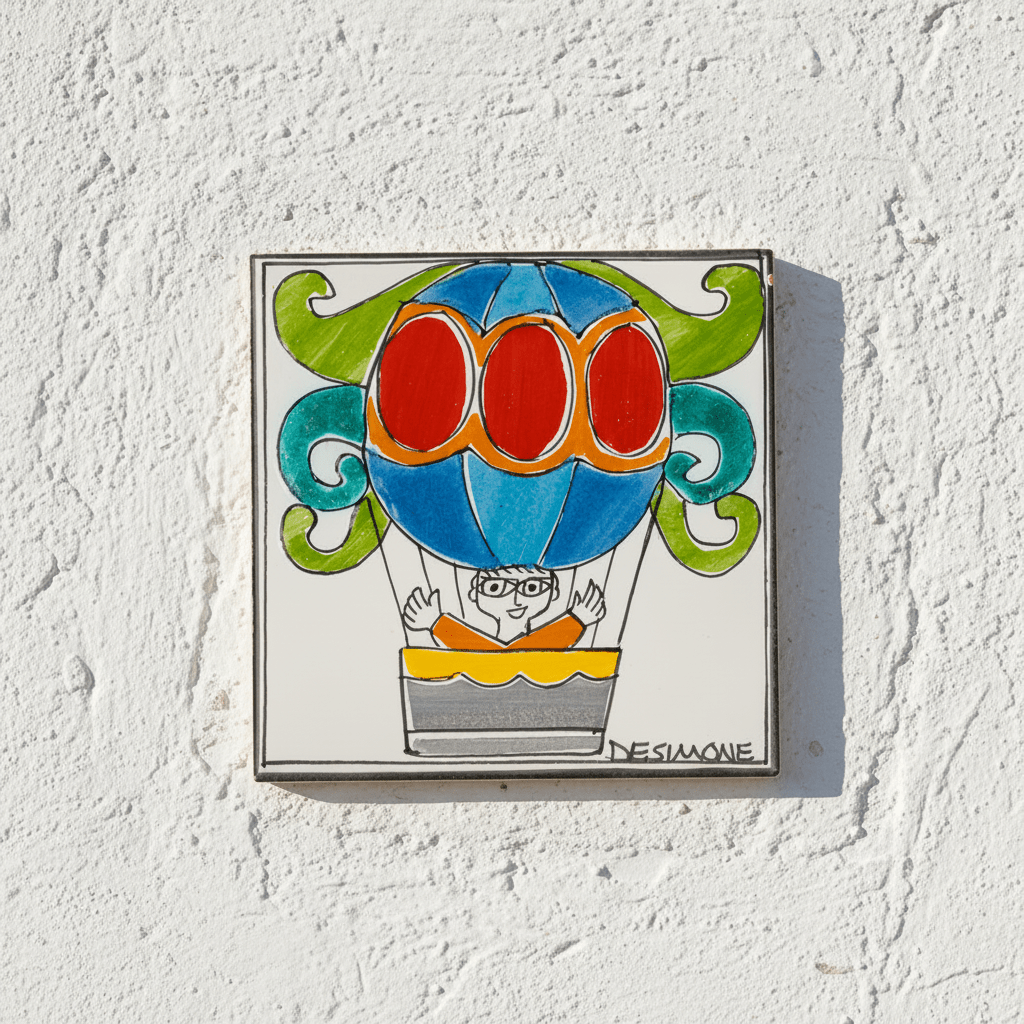 Piastrella Mongolfiera - Sua Maestà Sicilia