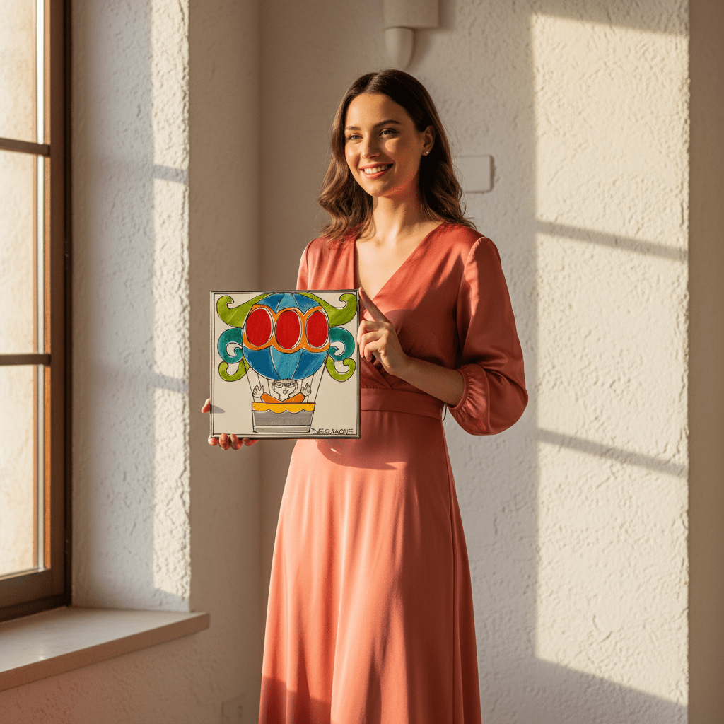 Piastrella Mongolfiera - Sua Maestà Sicilia