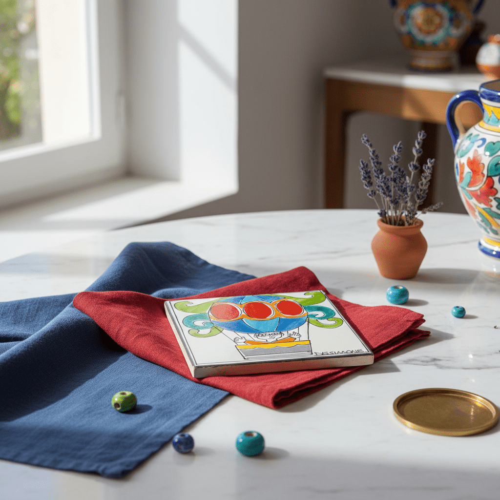 Piastrella Mongolfiera - Sua Maestà Sicilia