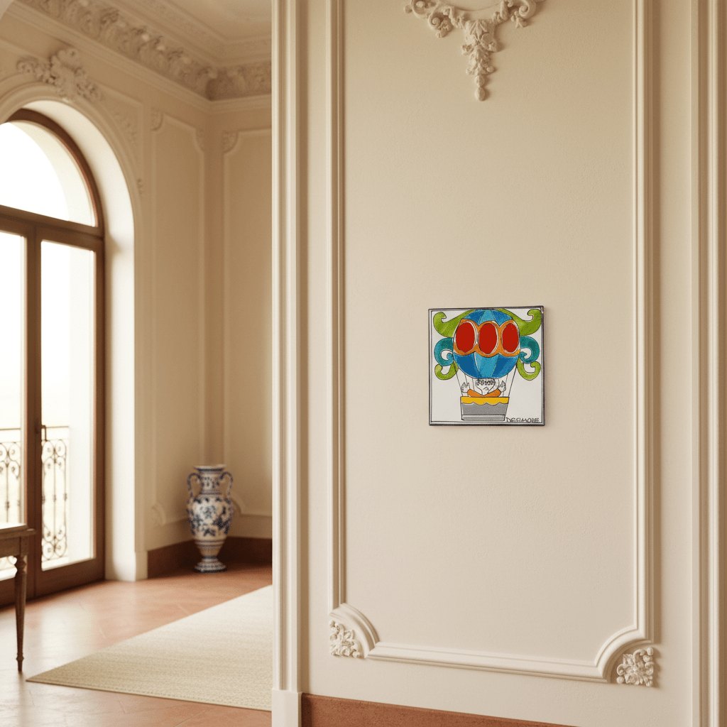 Piastrella Mongolfiera - Sua Maestà Sicilia