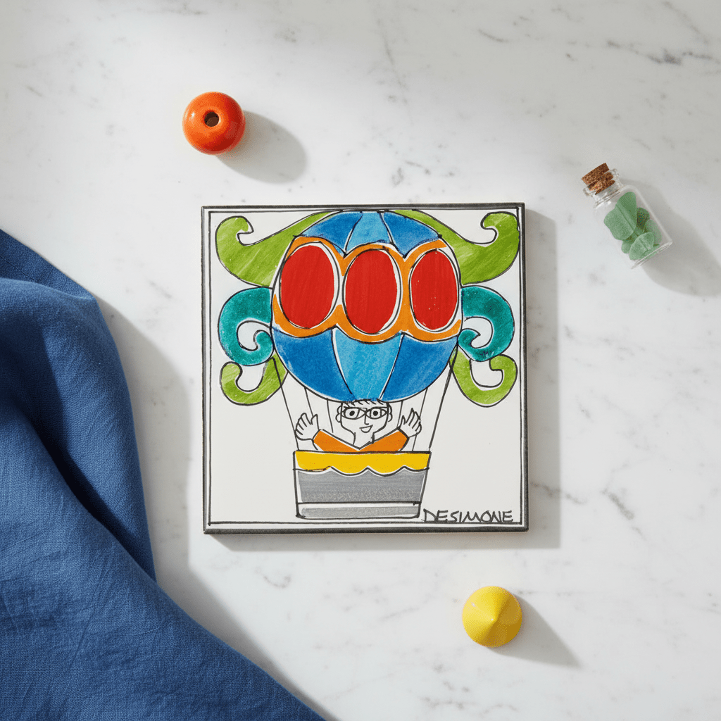 Piastrella Mongolfiera - Sua Maestà Sicilia