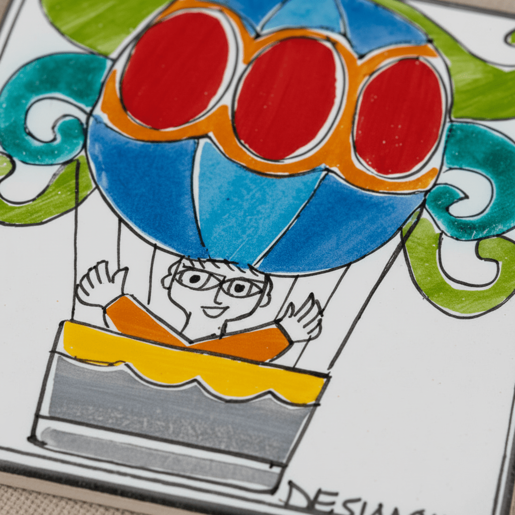 Piastrella Mongolfiera - Sua Maestà Sicilia