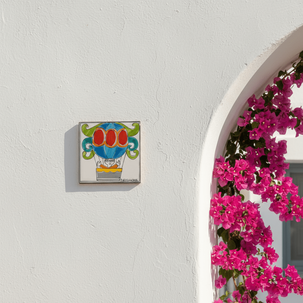 Piastrella Mongolfiera - Sua Maestà Sicilia