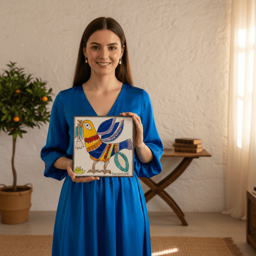 Piastrella Uccello - Sua Maestà Sicilia