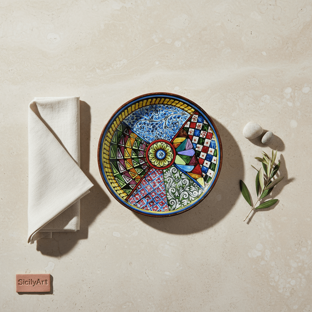 Piatto da murale Sicilyart - Sua Maestà Sicilia