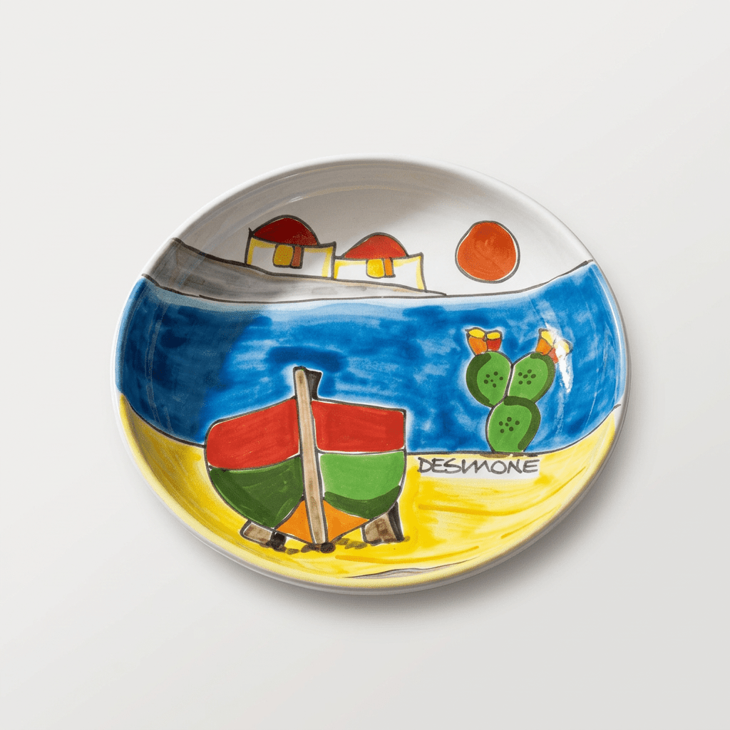 Elaborate Dammusi round deep plate