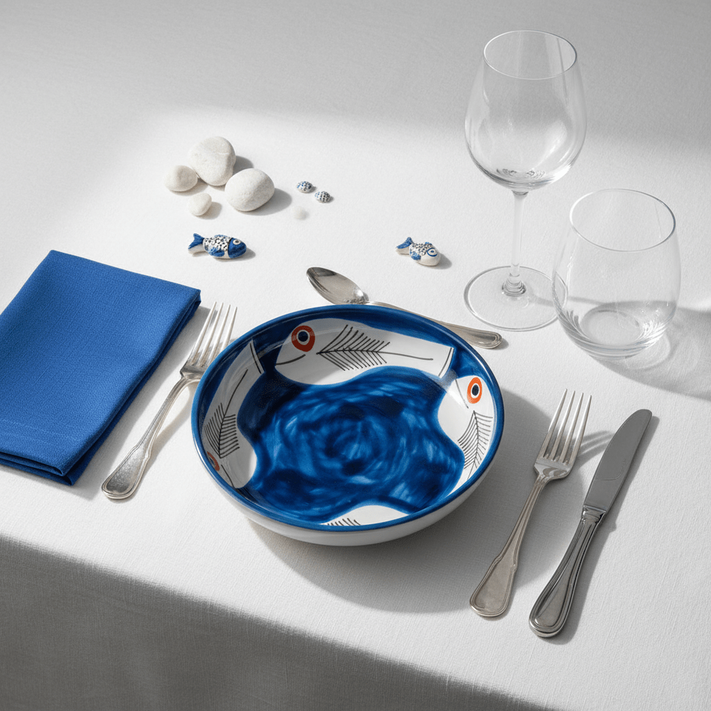 Piatto fondo tondo Itaca - Sua Maestà Sicilia