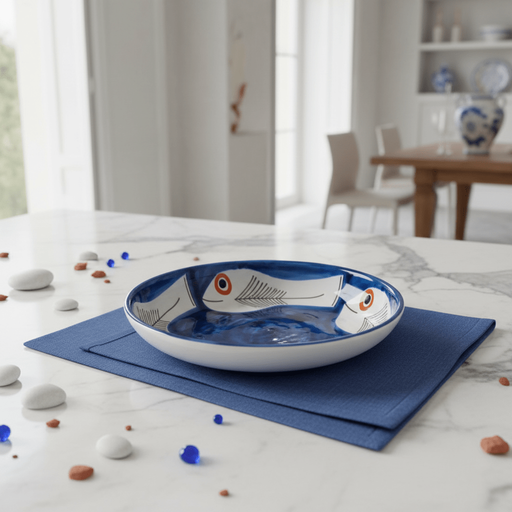 Piatto fondo tondo Itaca - Sua Maestà Sicilia