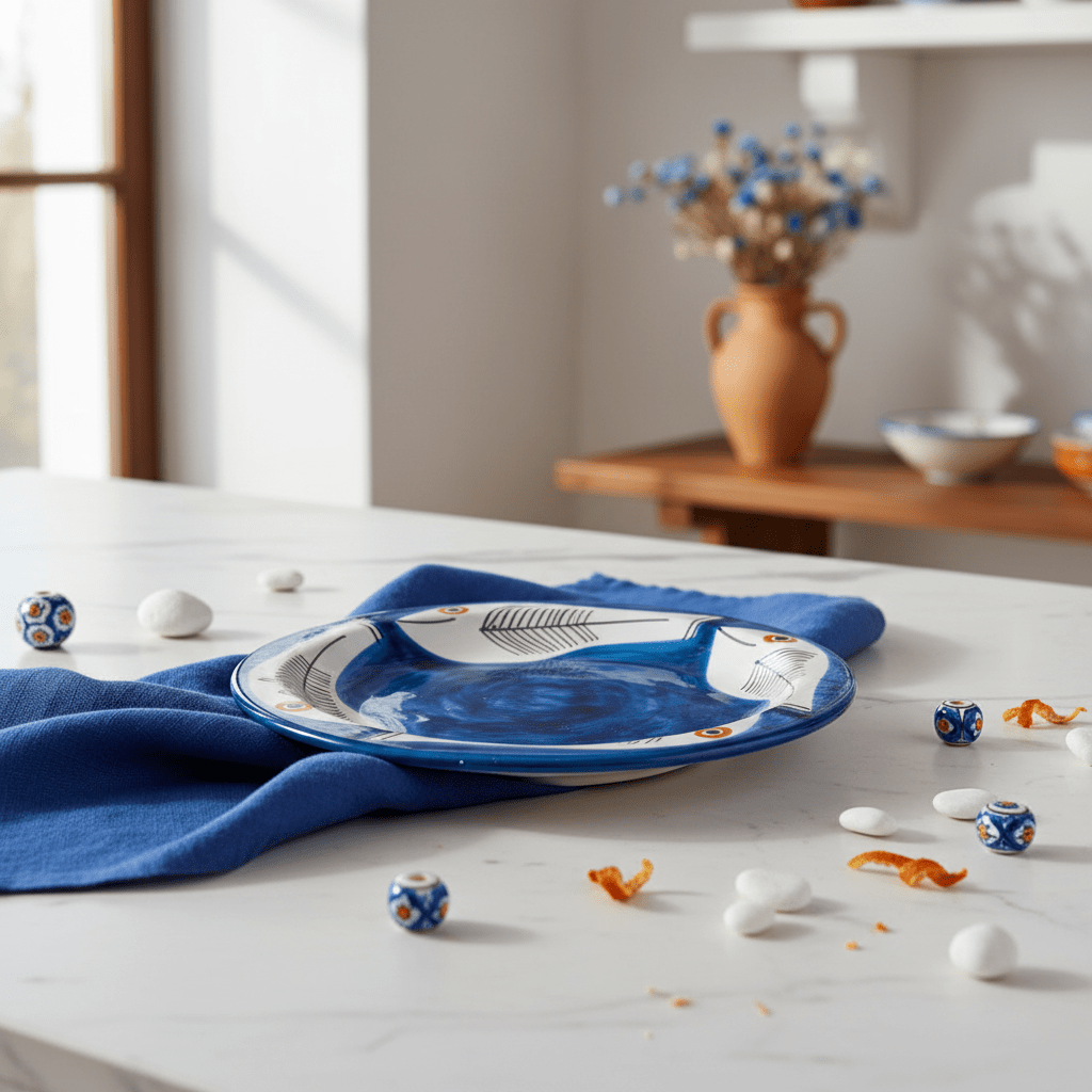 Piatto piano tondo Itaca - Sua Maestà Sicilia