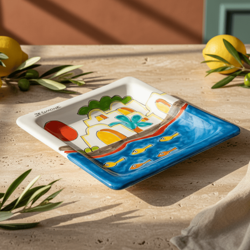 Piatto quadrato Dammusi - Sua Maestà Sicilia