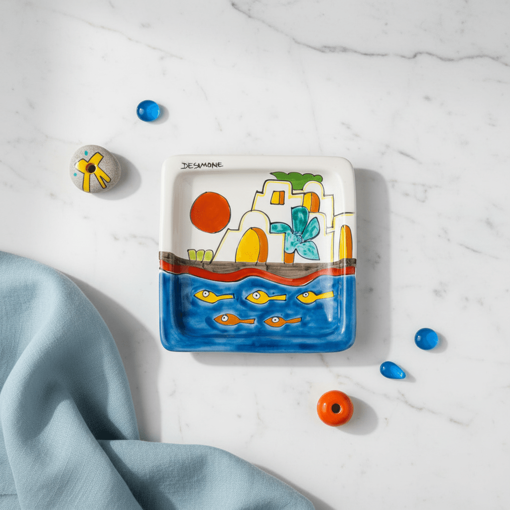 Piatto quadrato Dammusi - Sua Maestà Sicilia