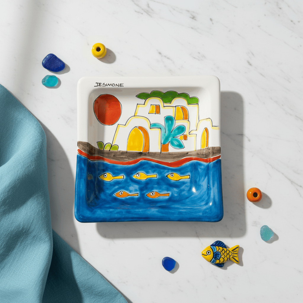 Piatto quadrato Dammusi - Sua Maestà Sicilia