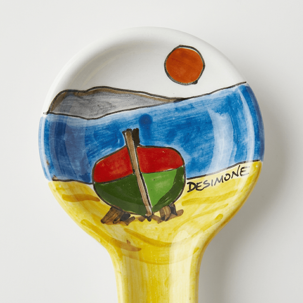 Poggiamestolo tondo Dammusi elaborato - Sua Maestà Sicilia