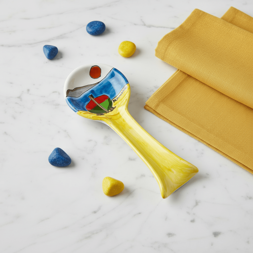 Poggiamestolo tondo Dammusi elaborato - Sua Maestà Sicilia