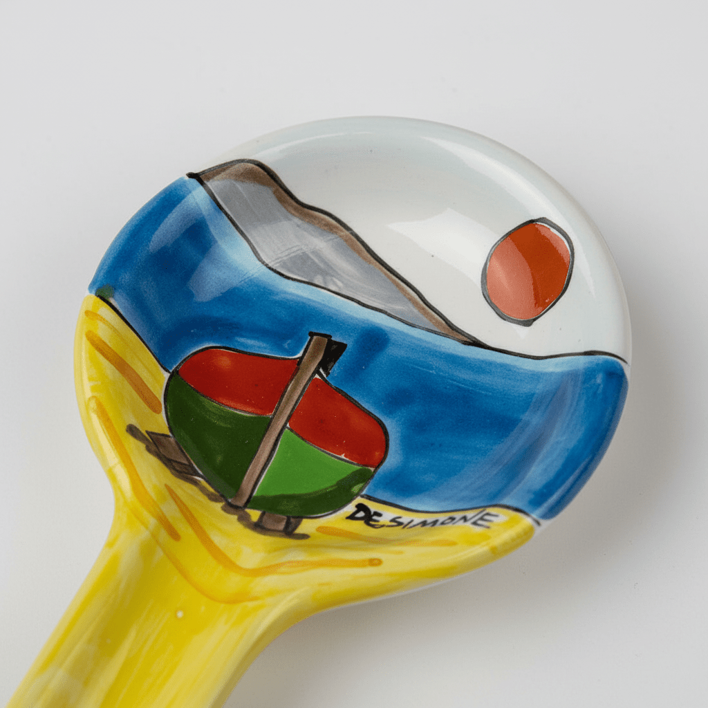 Poggiamestolo tondo Dammusi elaborato - Sua Maestà Sicilia