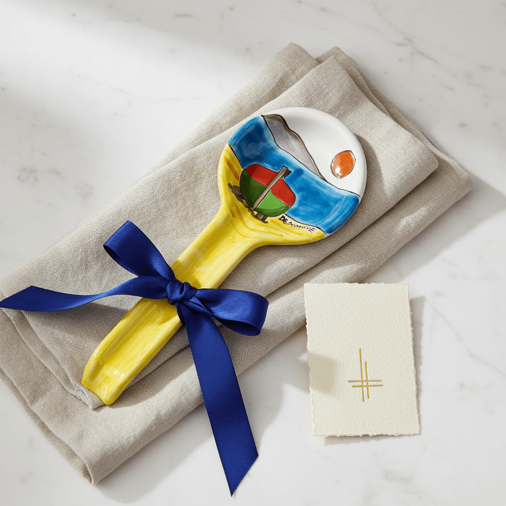 Poggiamestolo tondo Dammusi elaborato - Sua Maestà Sicilia