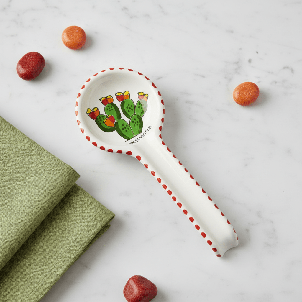 Poggiamestolo tondo Fichi d'India - Sua Maestà Sicilia