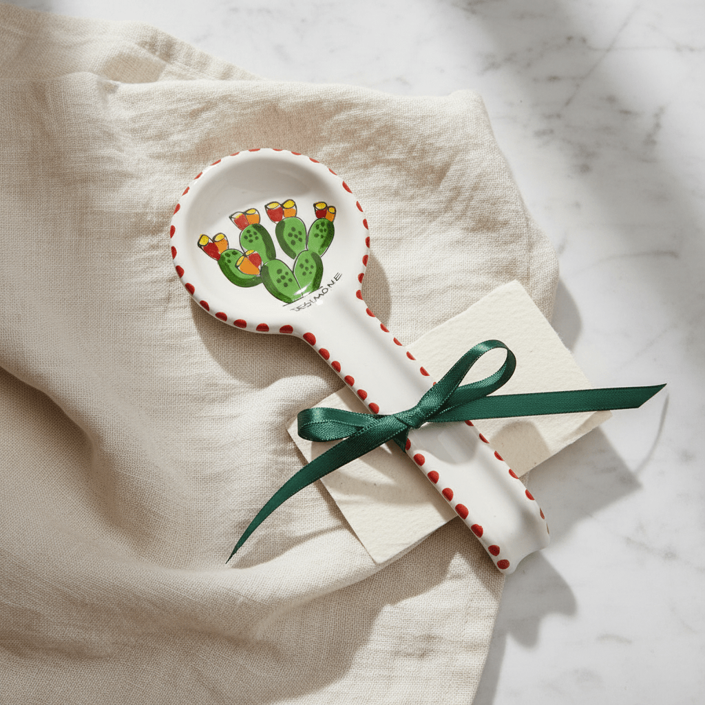 Poggiamestolo tondo Fichi d'India - Sua Maestà Sicilia