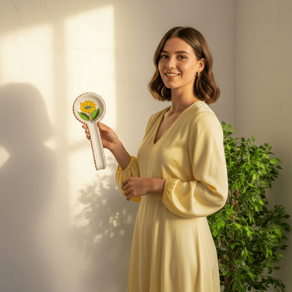 Poggiamestolo tondo Margherita - Sua Maestà Sicilia