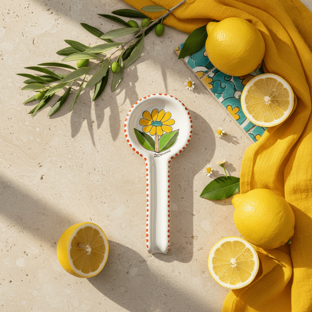 Poggiamestolo tondo Margherita - Sua Maestà Sicilia