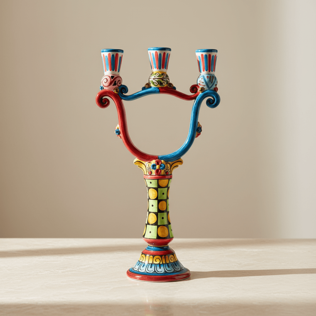 Portacandele a Tre Fiamme - Sua Maestà Sicilia