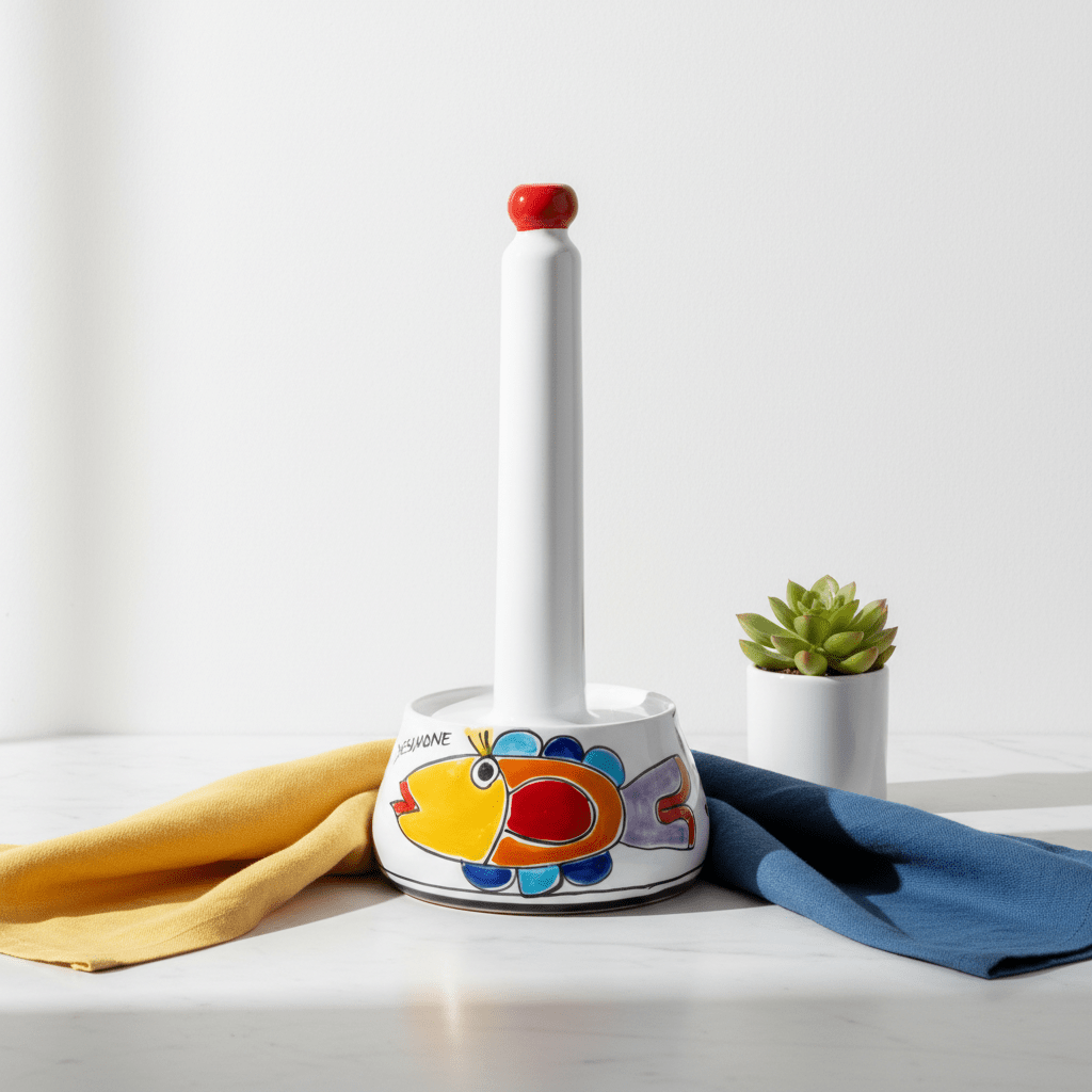 Portarotolo da cucina Pesce - Sua Maestà Sicilia