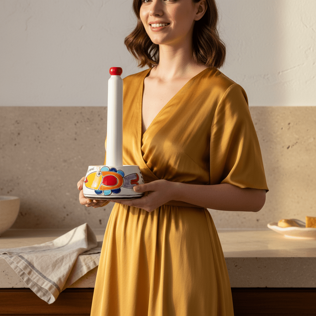 Portarotolo da cucina Pesce - Sua Maestà Sicilia