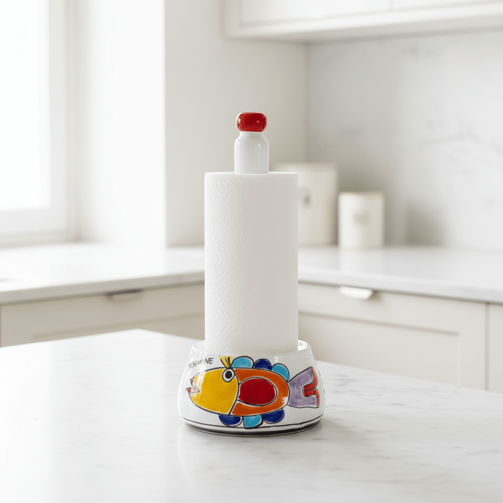 Portarotolo da cucina Pesce - Sua Maestà Sicilia