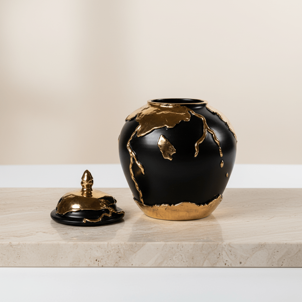 Potiche Oro Nero - Sua Maestà Sicilia