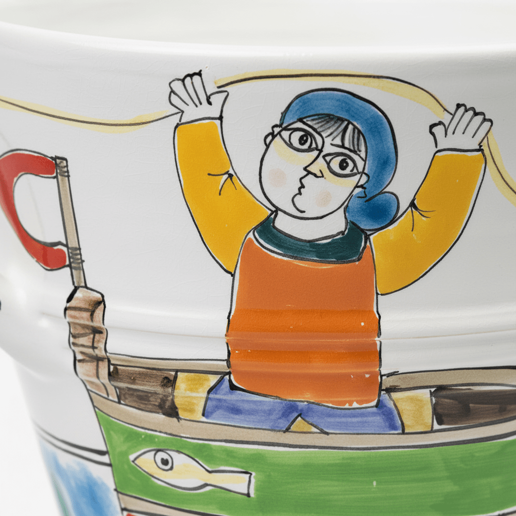 Secchiello porta ghiaccio Pescatore - Sua Maestà Sicilia