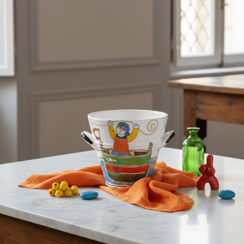 Secchiello porta ghiaccio Pescatore - Sua Maestà Sicilia