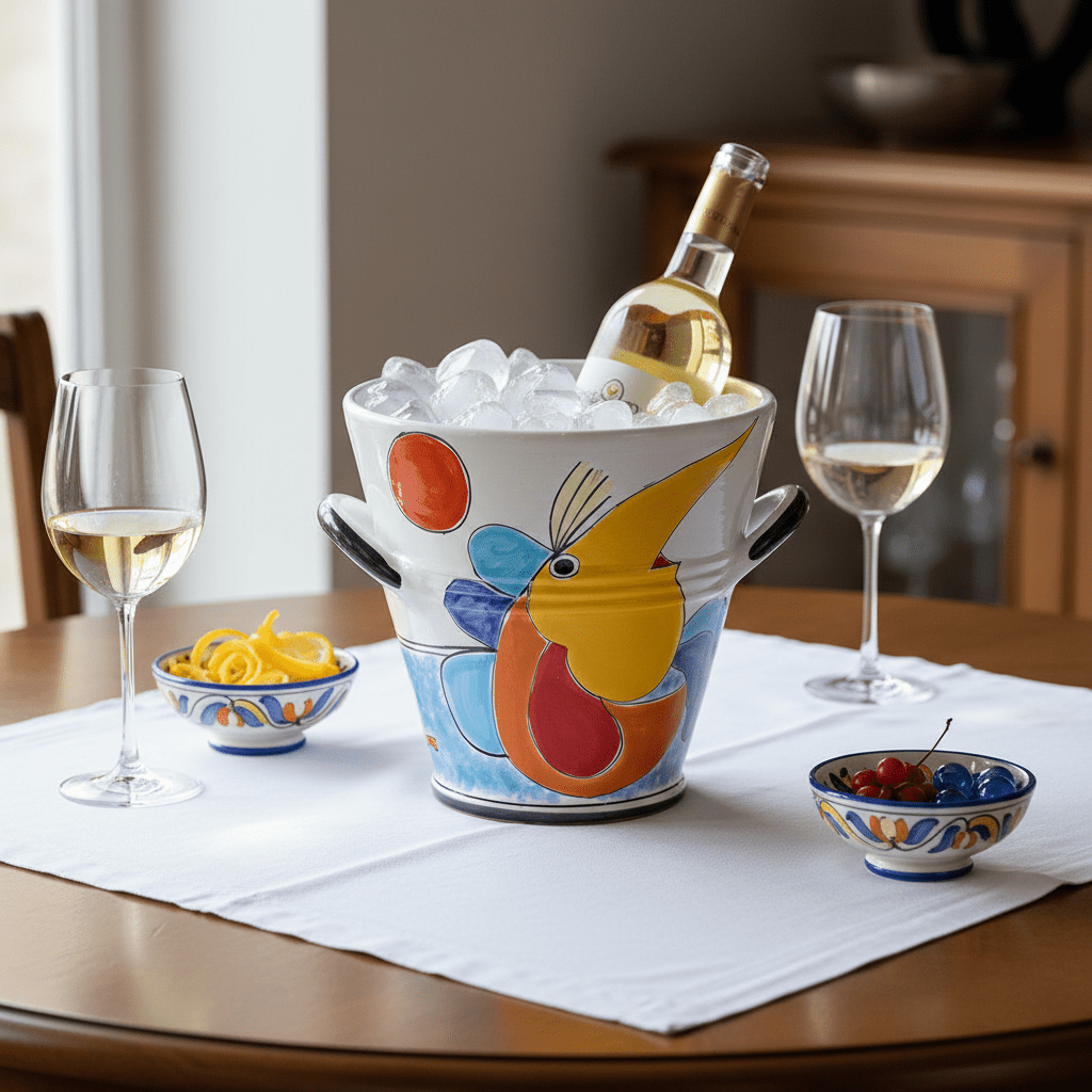 Secchiello porta ghiaccio Pescatore - Sua Maestà Sicilia