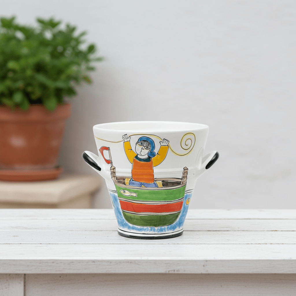 Secchiello porta ghiaccio Pescatore - Sua Maestà Sicilia