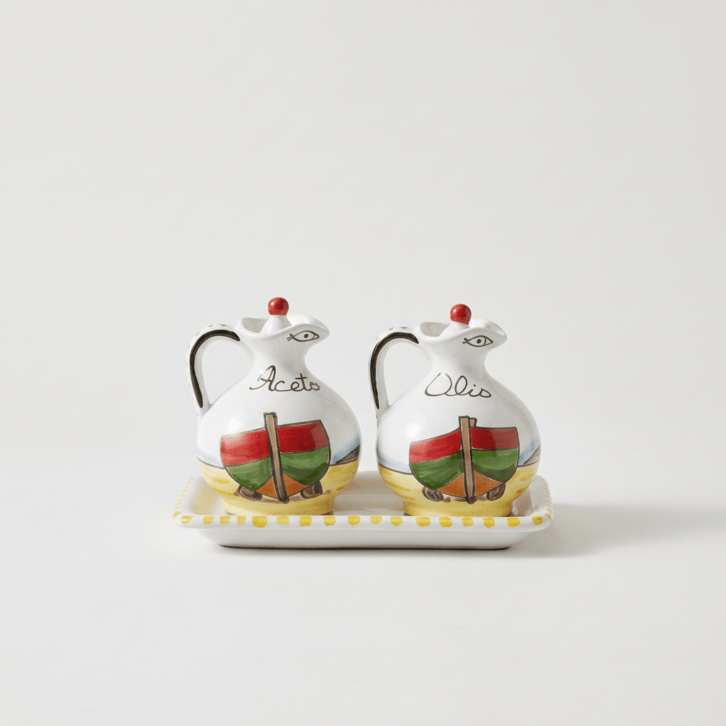 Set olio e aceto Dammusi elaborato - Sua Maestà Sicilia