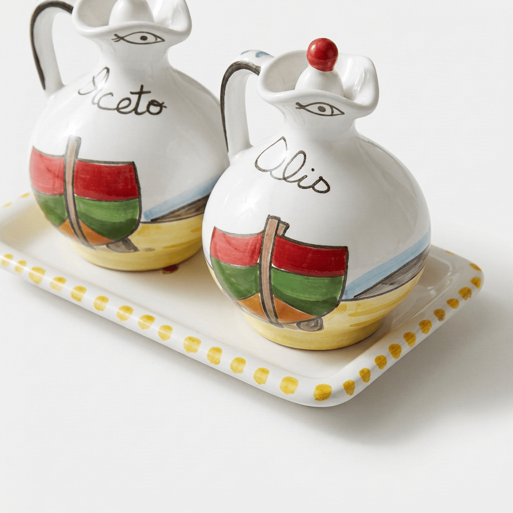 Set olio e aceto Dammusi elaborato - Sua Maestà Sicilia
