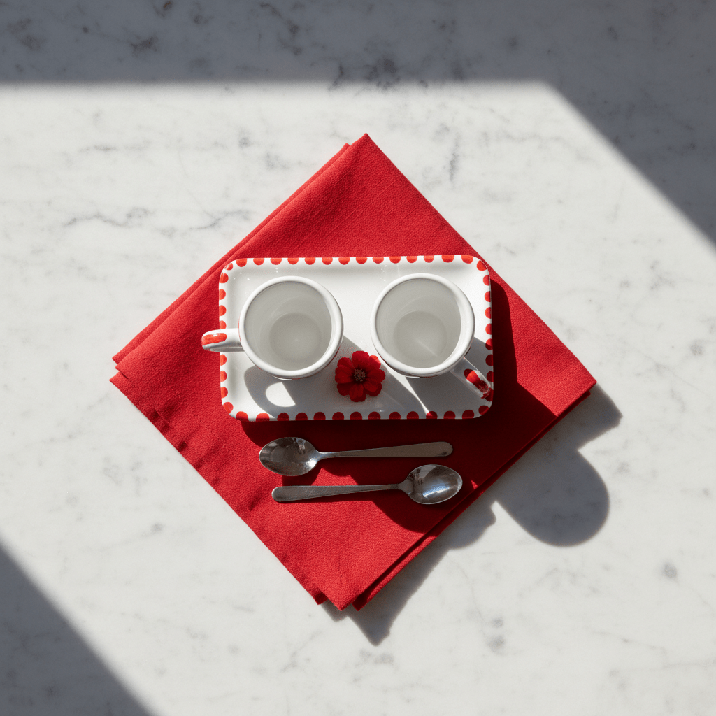 Set Tazzine da Caffè con Vassoio Re e Regina - Sua Maestà Sicilia