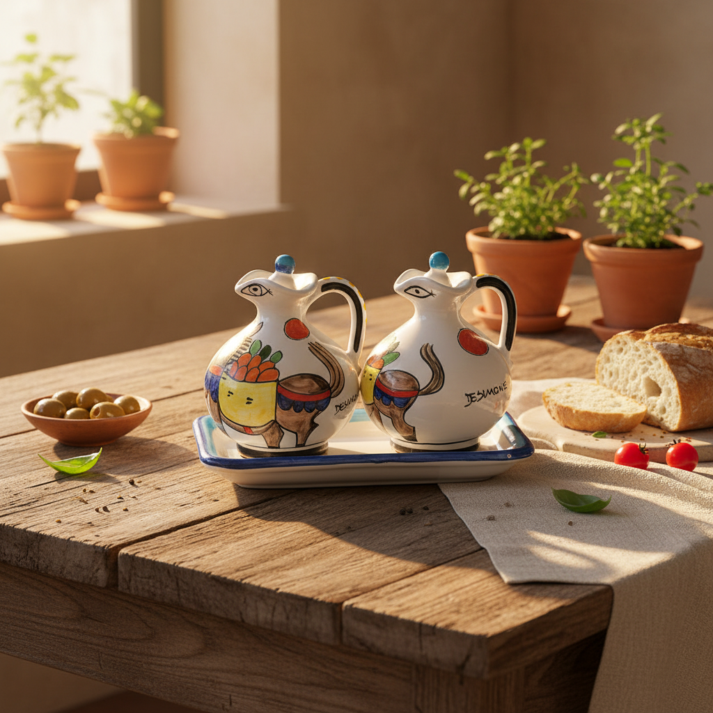 Set olio e aceto Asinello