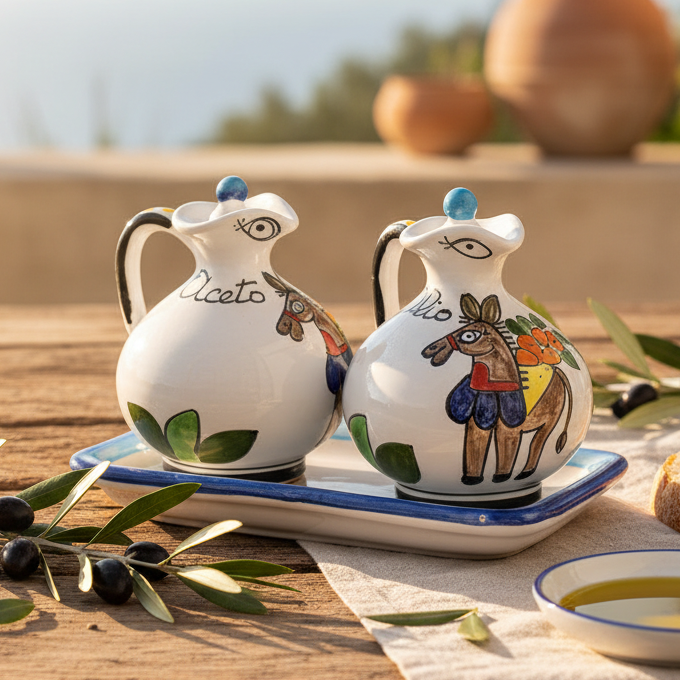 Set olio e aceto Asinello