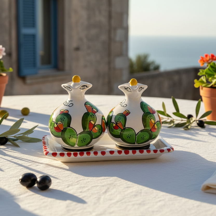 Set olio e aceto Fichi d'India