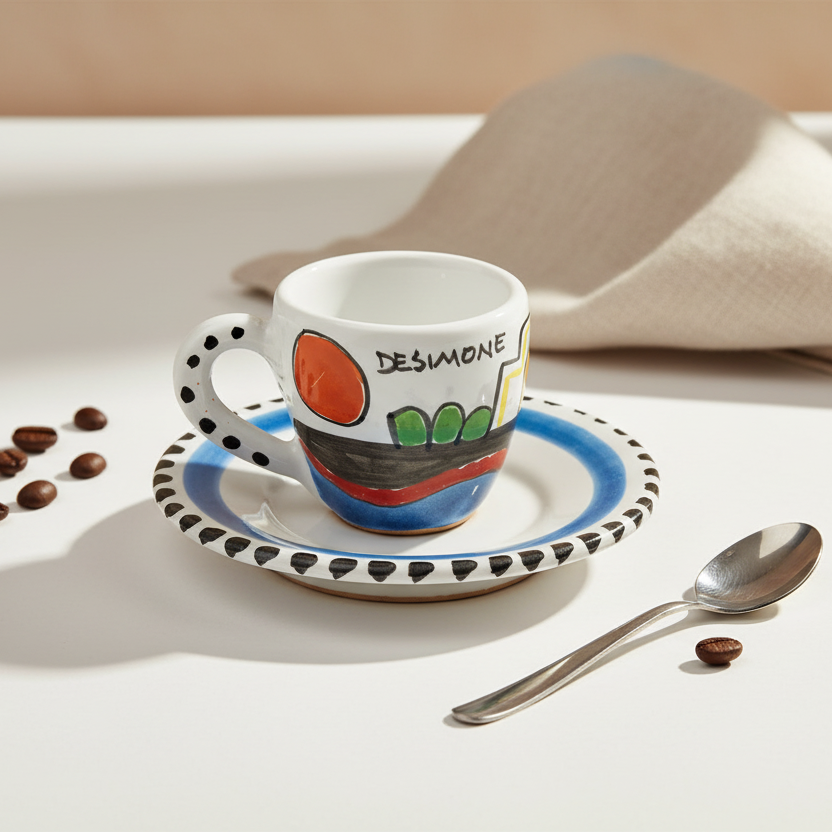 Tazzina da caffè con piattino Dammusi