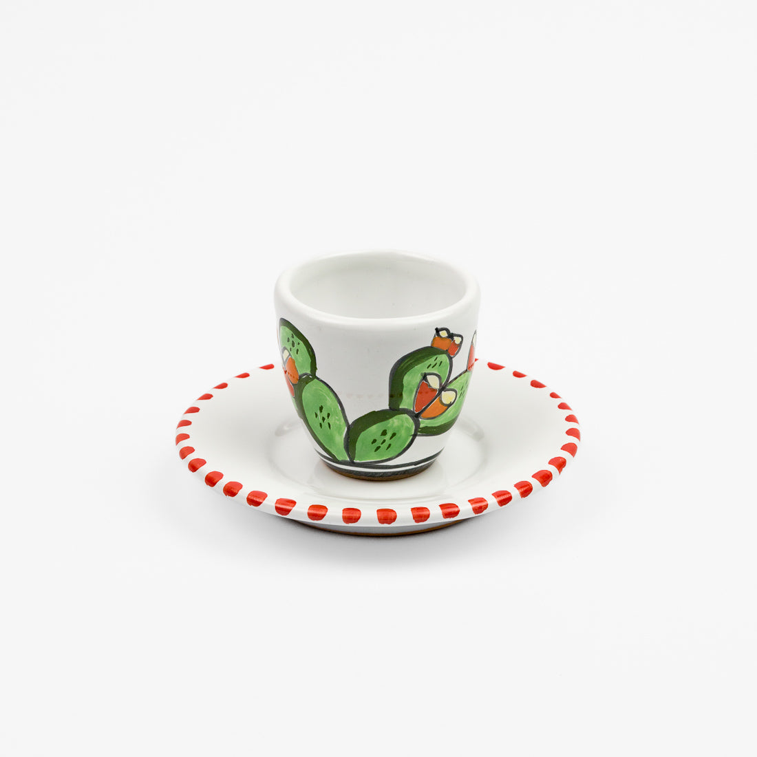 Ficus coffee cup and saucer