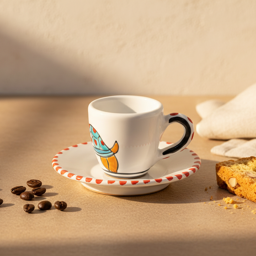Tazzina da caffè con piattino Tartaruga