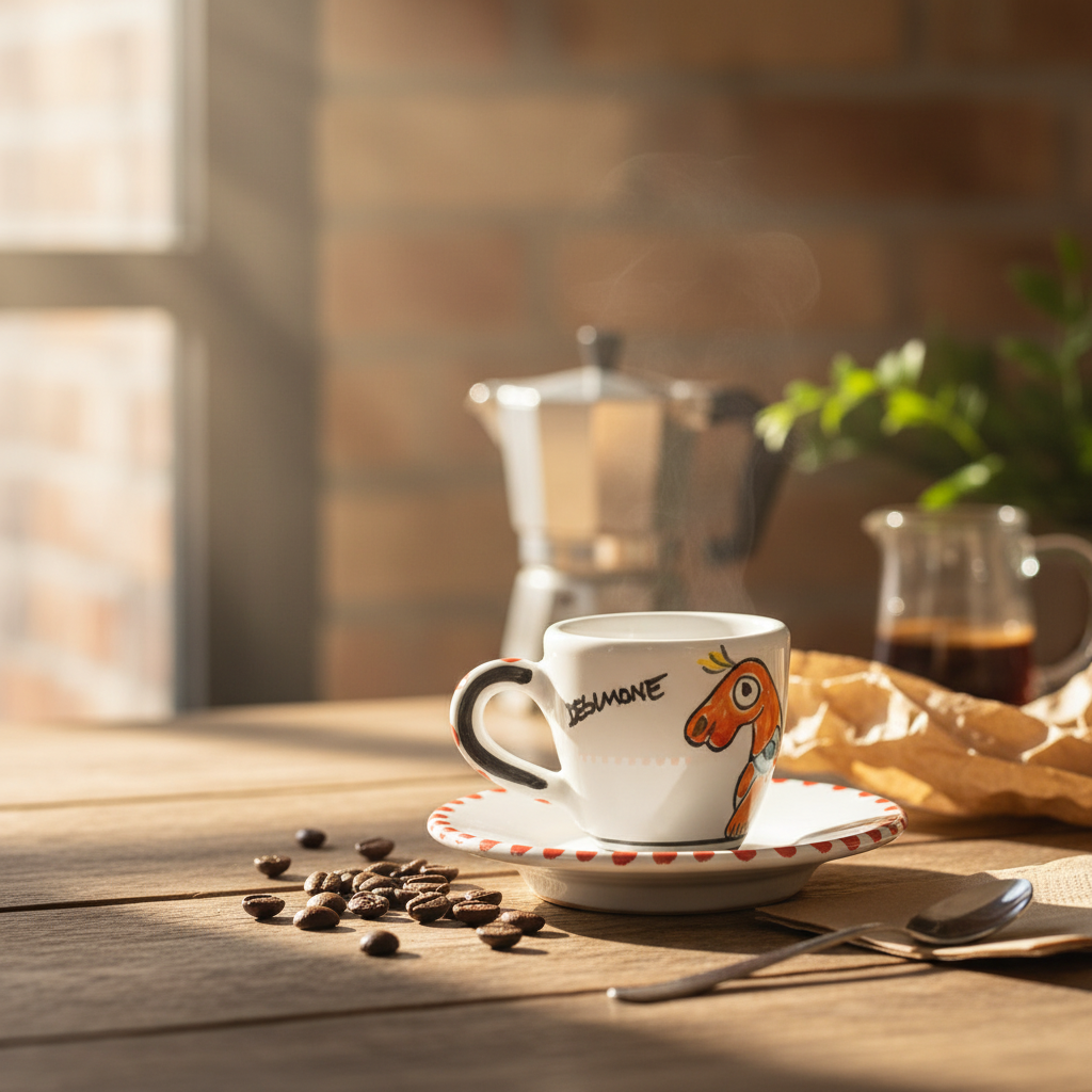 Tazzina da caffè con piattino Tartaruga