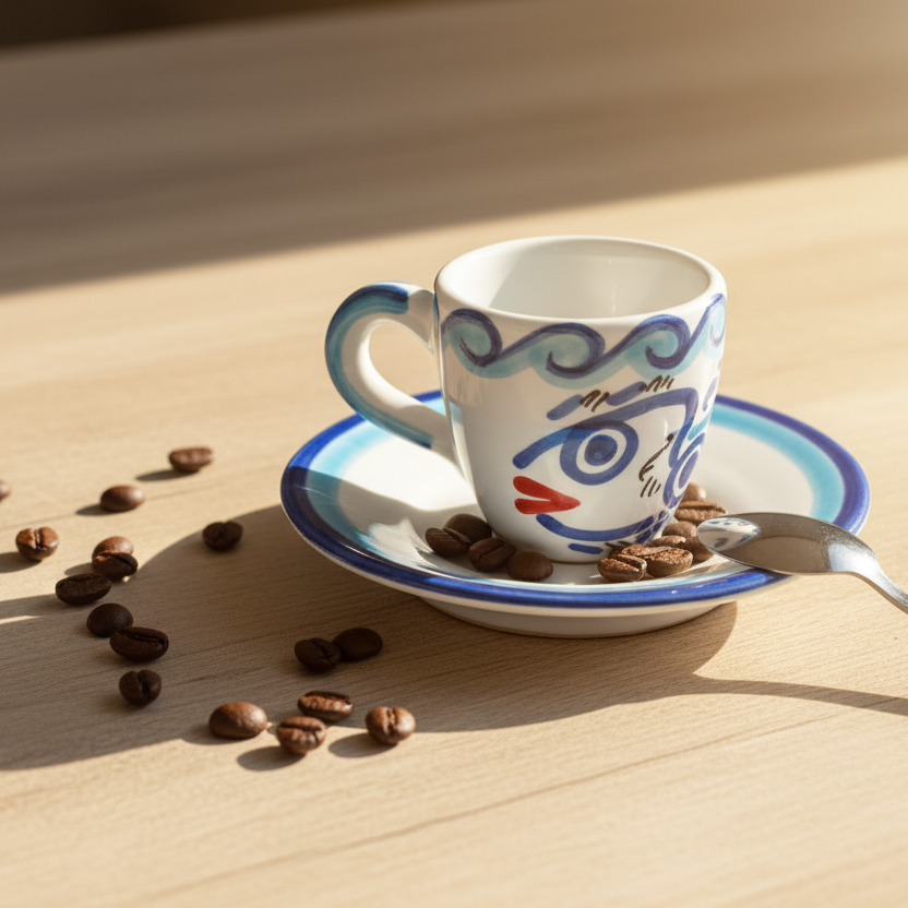 Tazzina da caffè con piattino Levante