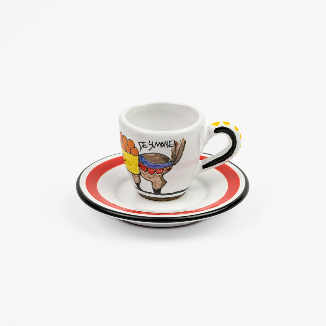 Donkey coffee cup and saucer
