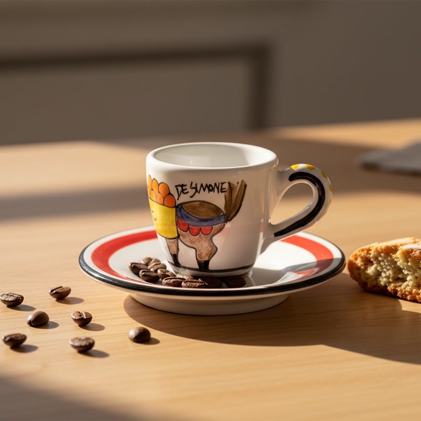 Tazzina da caffè con piattino Asinello