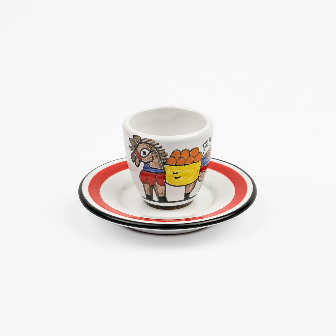 Donkey coffee cup and saucer