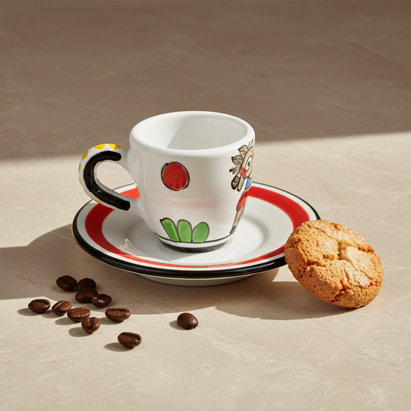 Tazzina da caffè con piattino Asinello